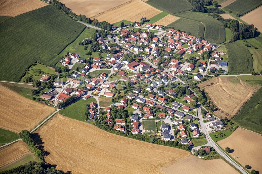 Luftbild Haunwang - Dorfansicht vom durch Landwirtschaft geprägten Haunwang im Bundesland Bayern, Deutschland