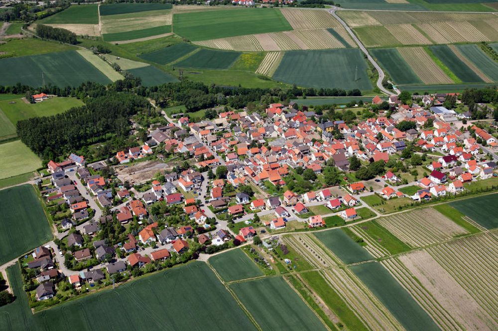 Luftaufnahme Friesenheim - Dorfansicht Friesenheim