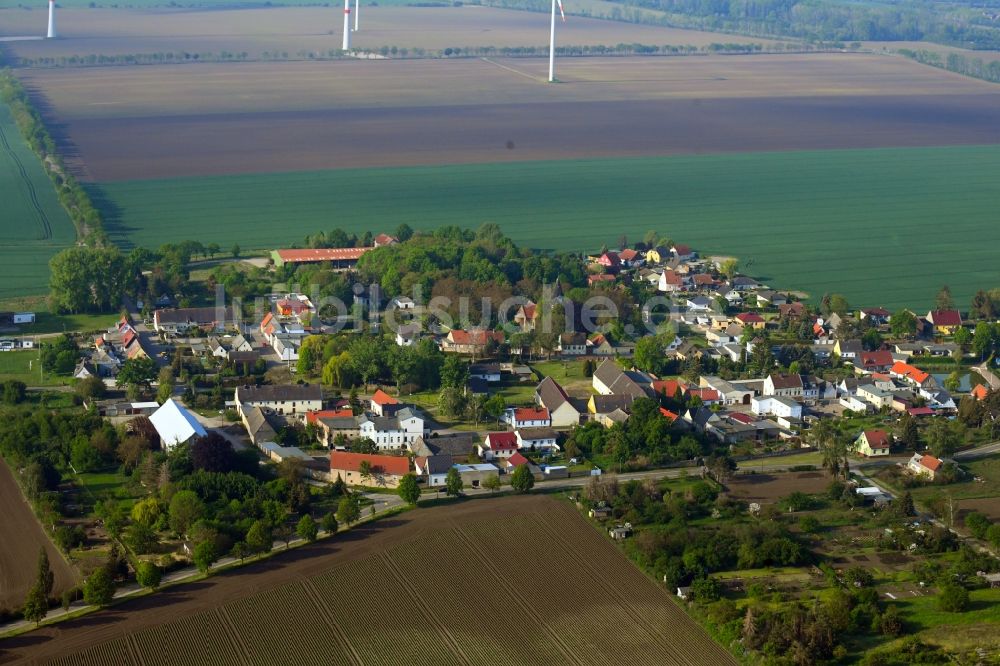 Luftaufnahme Poley - Dorfansicht in Poley im Bundesland Sachsen-Anhalt, Deutschland