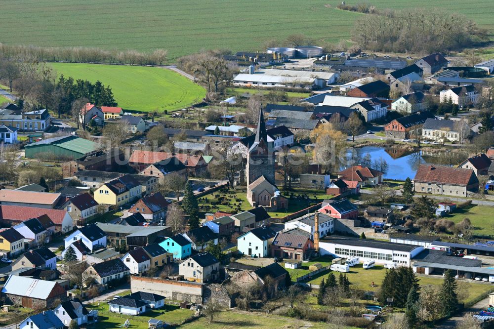 Luftbild Schönfeld - Dorfansicht in Schönfeld im Bundesland Brandenburg, Deutschland