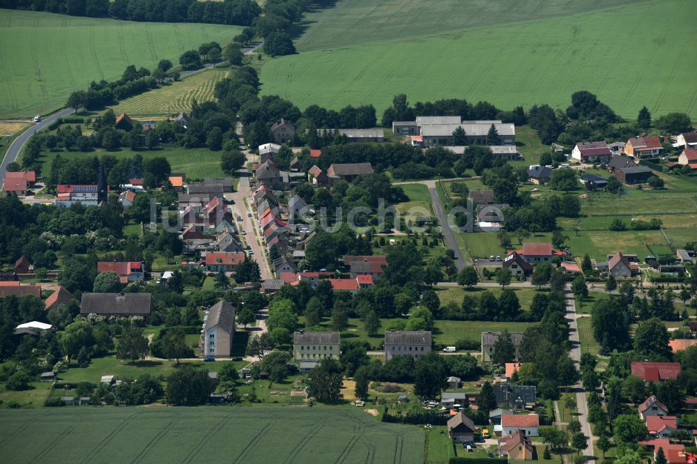 Schulzendorf von oben - Dorfansicht von Schulzendorf im Bundesland Brandenburg, Deutschland
