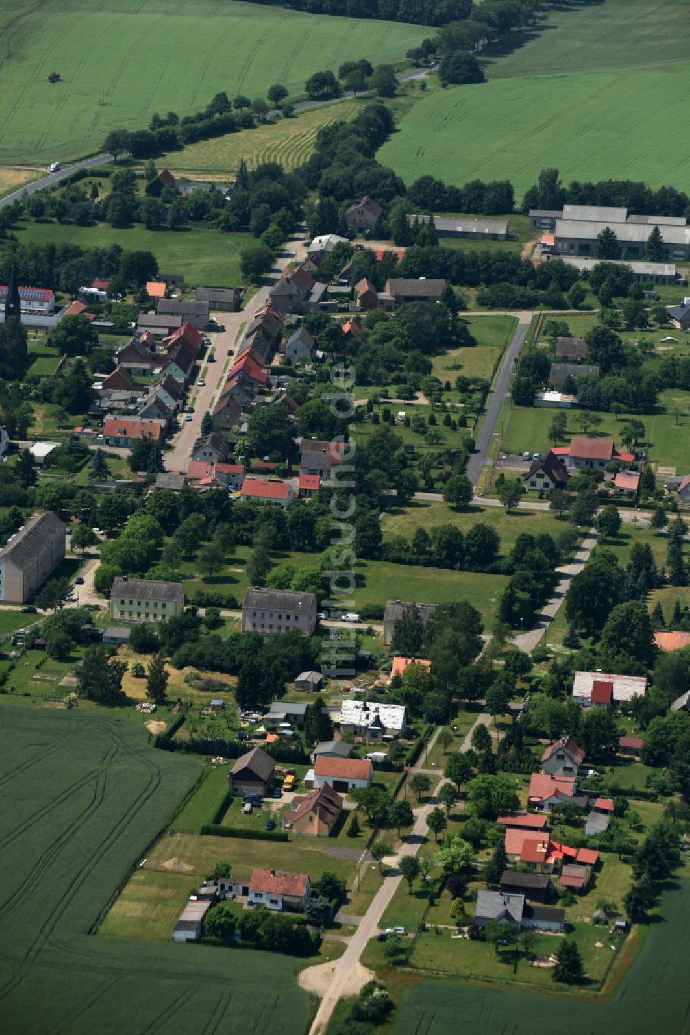 Luftaufnahme Schulzendorf - Dorfansicht von Schulzendorf im Bundesland Brandenburg, Deutschland