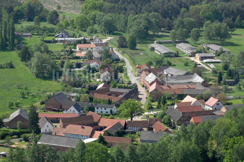 Luftaufnahme Hansestadt Gardelegen OT Ziepel - Dorfansicht von Ziepel bei Gardelegen in Sachsen-Anhalt
