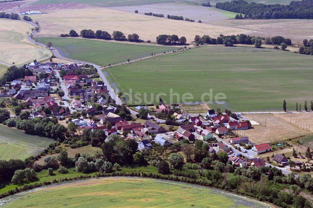 Zschepplin von oben - Dorfansicht von Zschepplin im Bundesland Sachsen, Deutschland