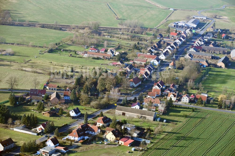Luftbild Altlüdersdorf - Dorfkern in Altlüdersdorf im Bundesland Brandenburg, Deutschland