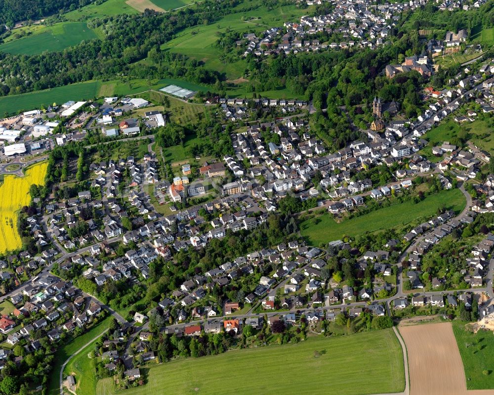 Luftbild Arenberg, Koblenz - Dorfkern Arenberg in Koblenz im Bundesland Rheinland-Pfalz