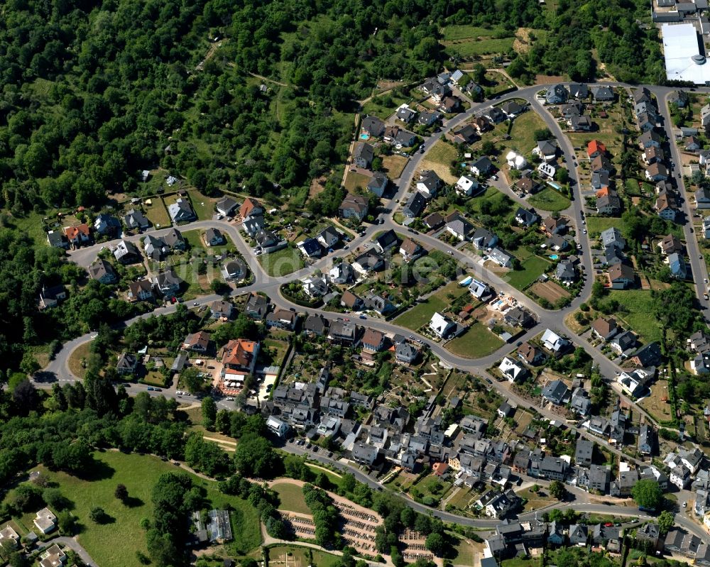 Luftbild Bad Salzig, Boppard - Dorfkern in Bad Salzig, Boppard im Bundesland Rheinland-Pfalz