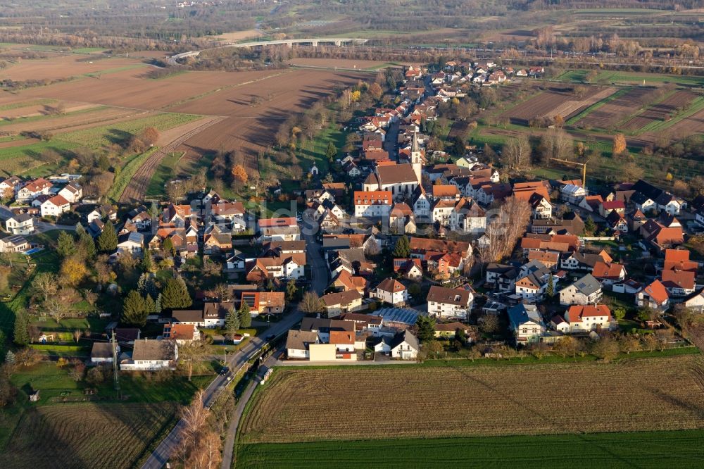 Luftbild Bohlsbach - Dorfkern in Bohlsbach im Bundesland Baden-Württemberg, Deutschland