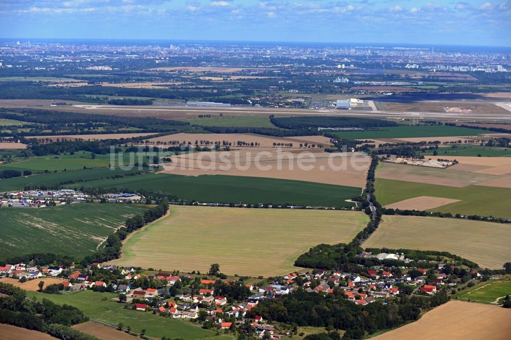 Luftaufnahme Brusendorf - Dorfkern in Brusendorf im Bundesland Brandenburg, Deutschland