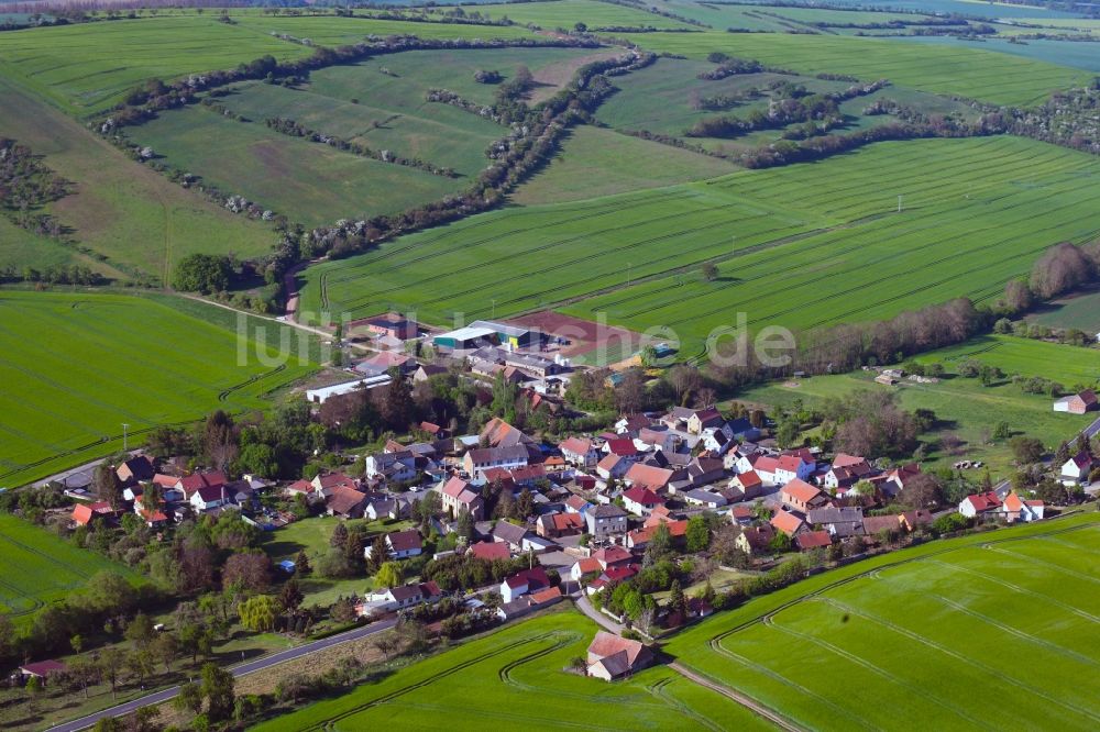 Luftaufnahme Drebsdorf - Dorfkern in Drebsdorf im Bundesland Sachsen-Anhalt, Deutschland