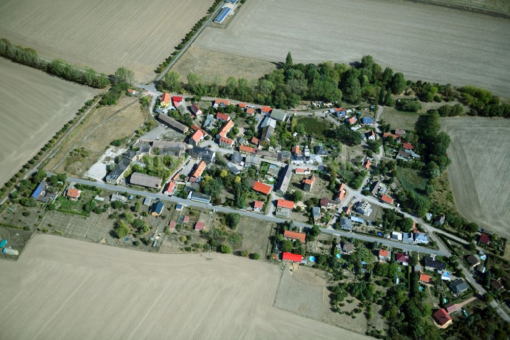 Luftbild Eismannsdorf - Dorfkern in Eismannsdorf im Bundesland Sachsen-Anhalt, Deutschland