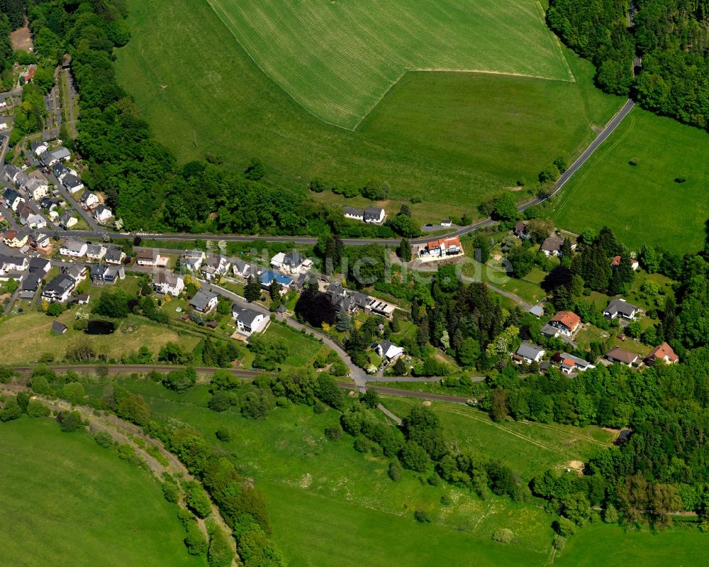 Luftbild Erbach - Dorfkern in Erbach im Bundesland Rheinland-Pfalz
