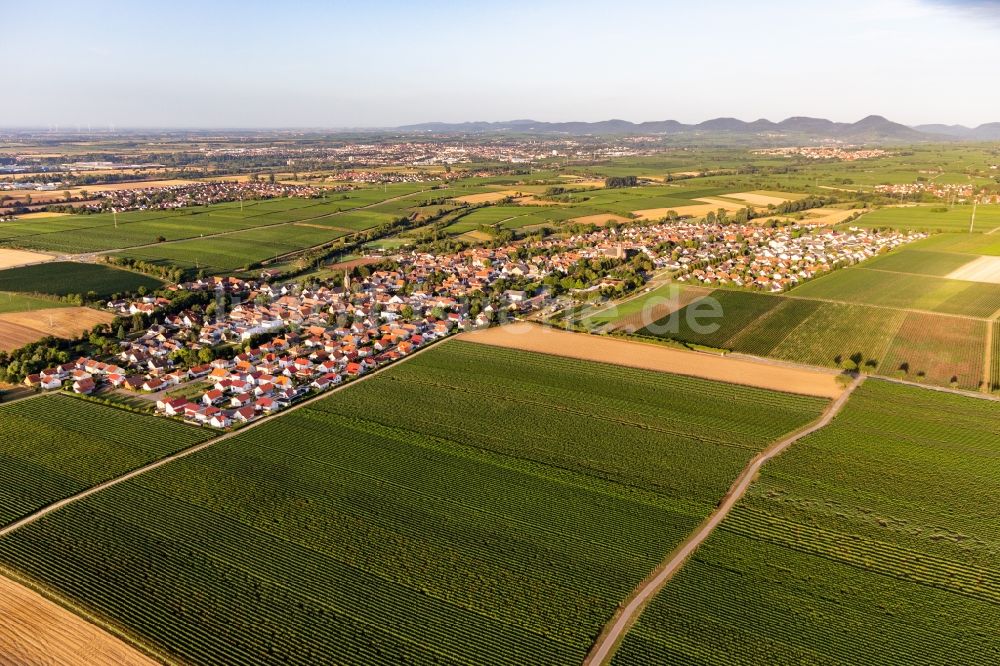 Luftbild Essingen - Dorfkern in Essingen im Bundesland Rheinland-Pfalz, Deutschland