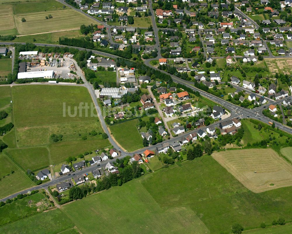 Luftbild Allendorf - Dorfkern am Feldrand in Allendorf im Bundesland Hessen, Deutschland