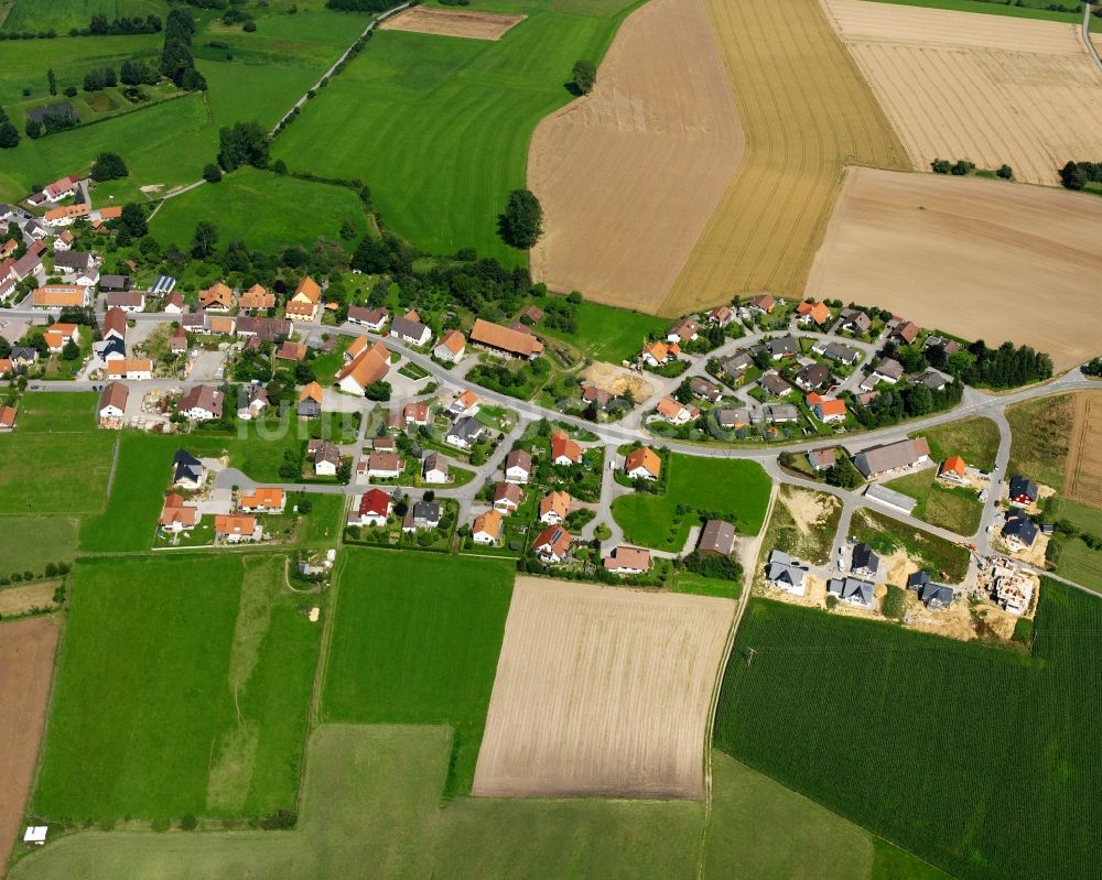 Luftbild Bad Saulgau - Dorfkern am Feldrand in Bad Saulgau im Bundesland Baden-Württemberg, Deutschland