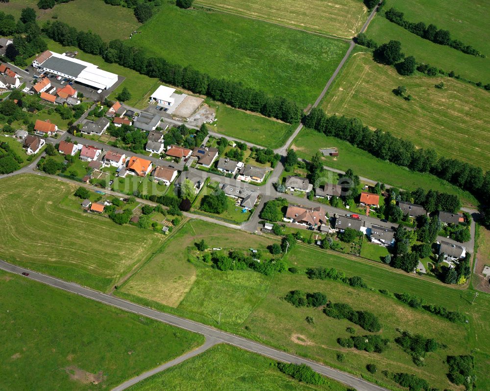 Luftbild Bobenhausen - Dorfkern am Feldrand in Bobenhausen im Bundesland Hessen, Deutschland