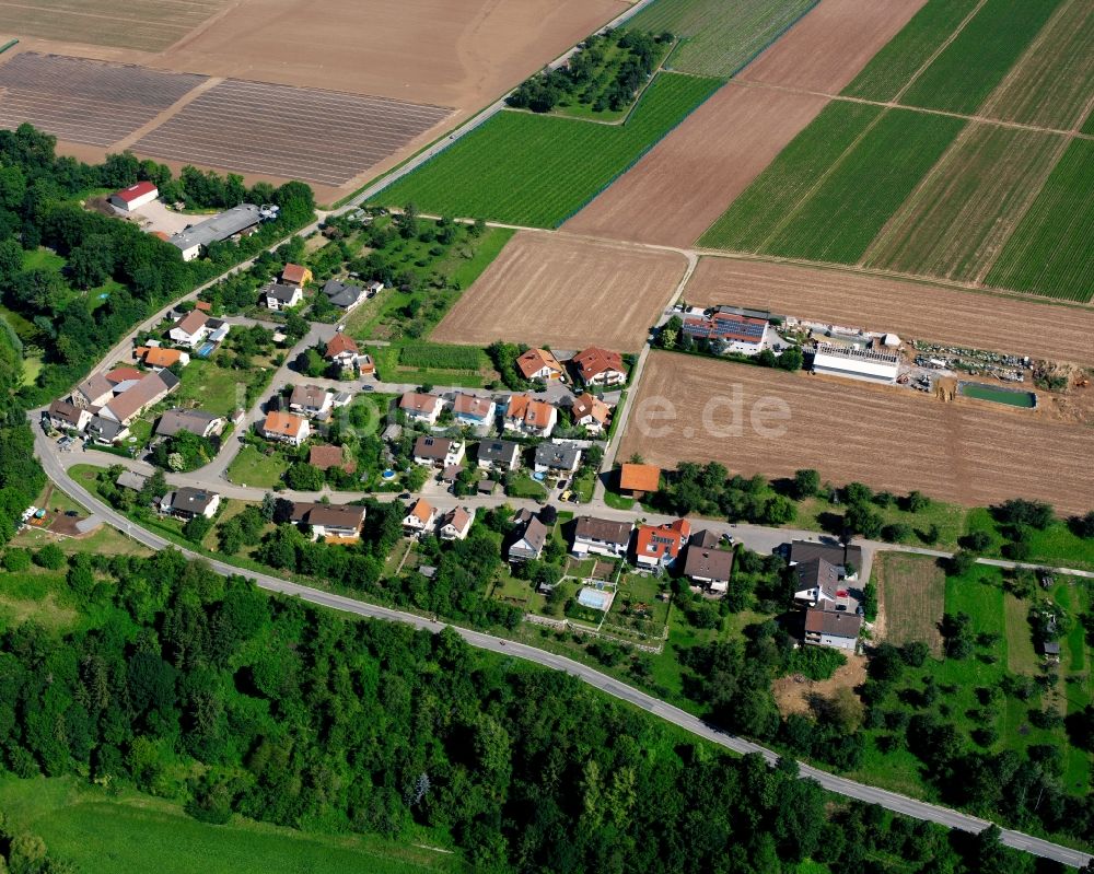 Luftbild Bürg - Dorfkern am Feldrand in Bürg im Bundesland Baden-Württemberg, Deutschland