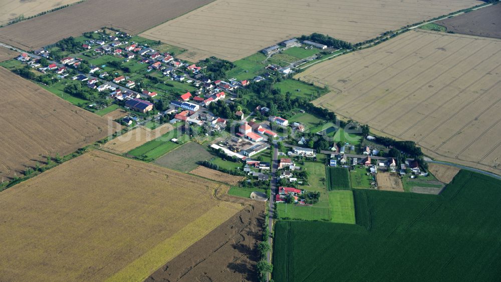 Luftbild Buhlendorf - Dorfkern am Feldrand in Buhlendorf im Bundesland Sachsen-Anhalt, Deutschland
