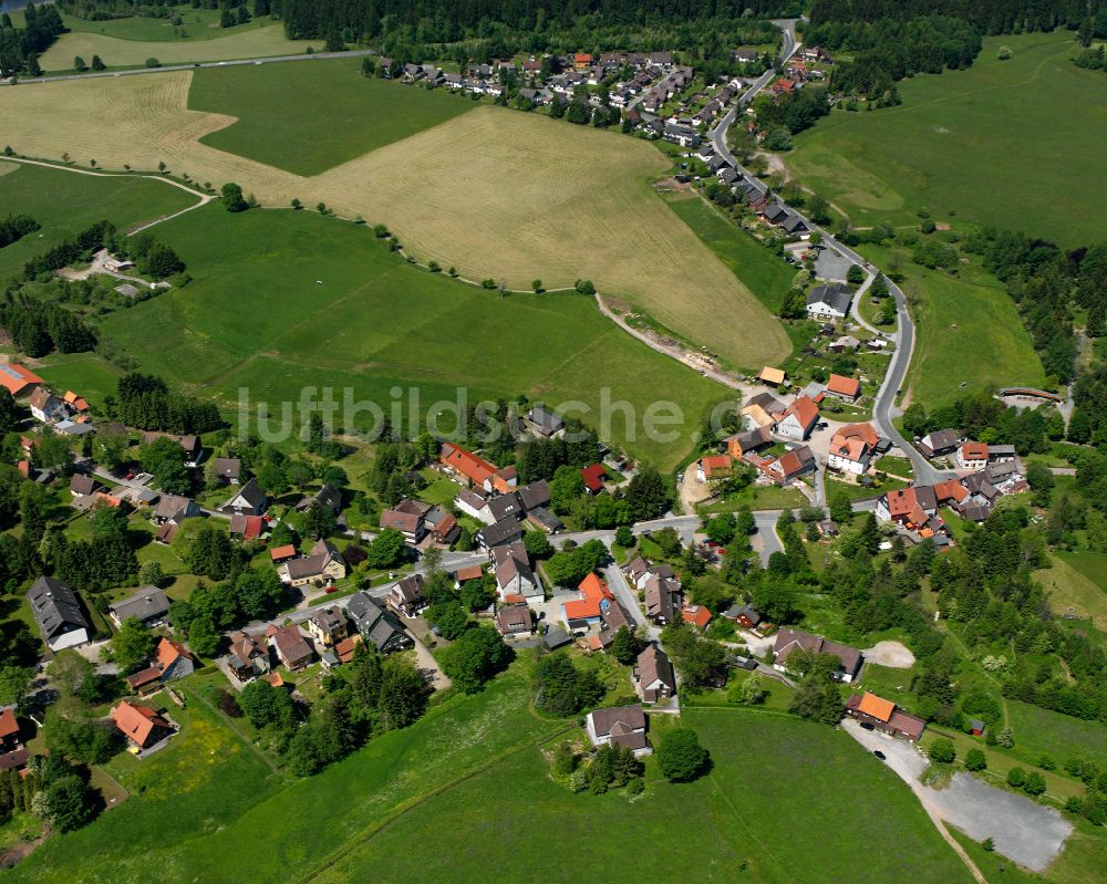 Luftbild Buntenbock - Dorfkern am Feldrand in Buntenbock im Bundesland Niedersachsen, Deutschland
