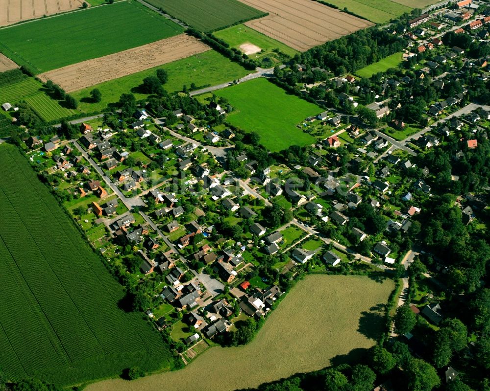 Luftaufnahme Dassendorf Siedlung - Dorfkern am Feldrand in Dassendorf Siedlung im Bundesland Schleswig-Holstein, Deutschland