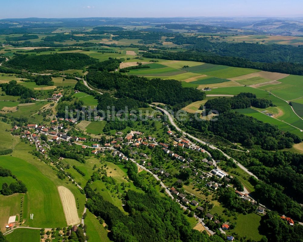Luftbild Eschbach - Dorfkern am Feldrand in Eschbach im Bundesland Baden-Württemberg, Deutschland