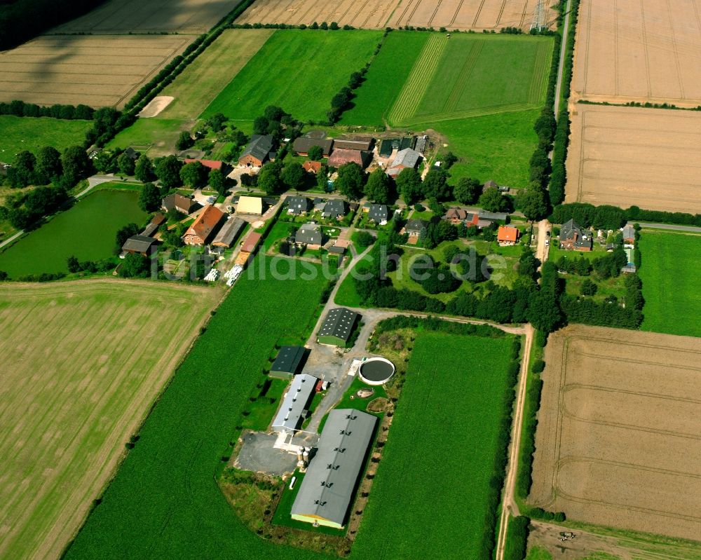 Luftbild Fahrendorf - Dorfkern am Feldrand in Fahrendorf im Bundesland Schleswig-Holstein, Deutschland