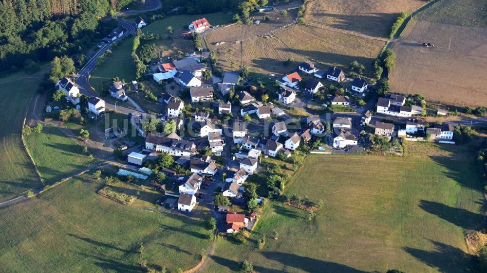 Luftaufnahme Frorath - Dorfkern am Feldrand in Frorath im Bundesland Rheinland-Pfalz, Deutschland