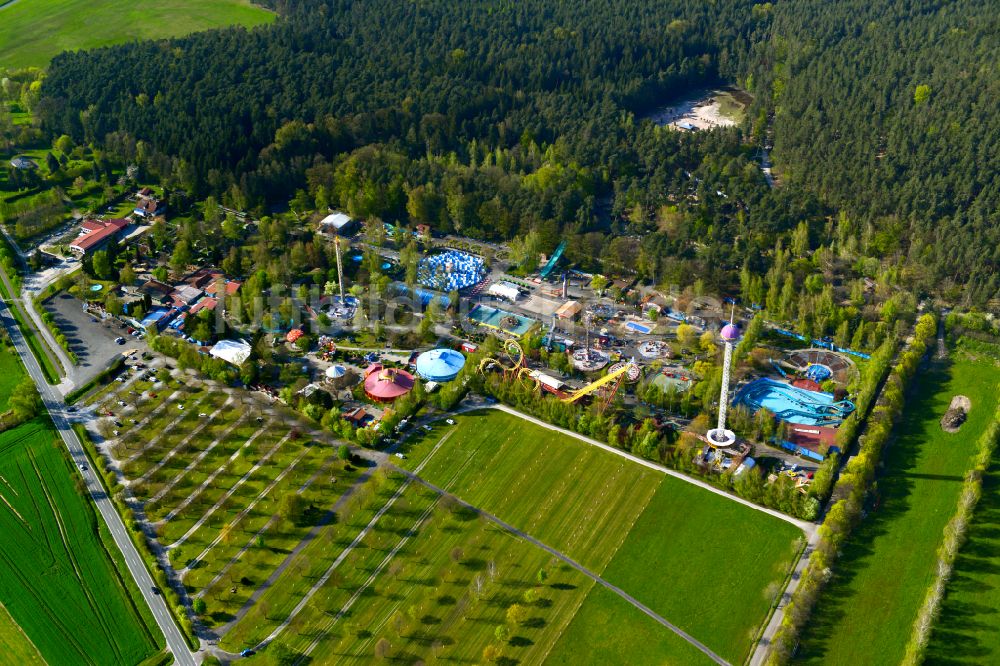 Luftbild Geiselwind - Dorfkern am Feldrand in Geiselwind im Bundesland Bayern, Deutschland