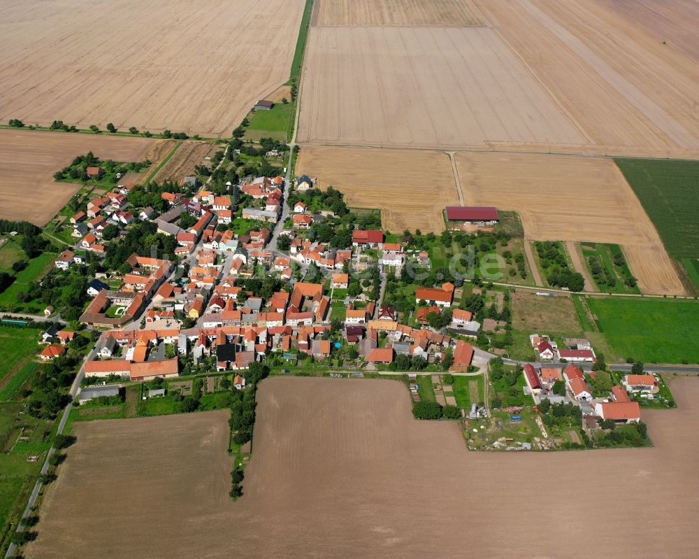 Luftbild Grumbach - Dorfkern am Feldrand in Grumbach im Bundesland Thüringen, Deutschland