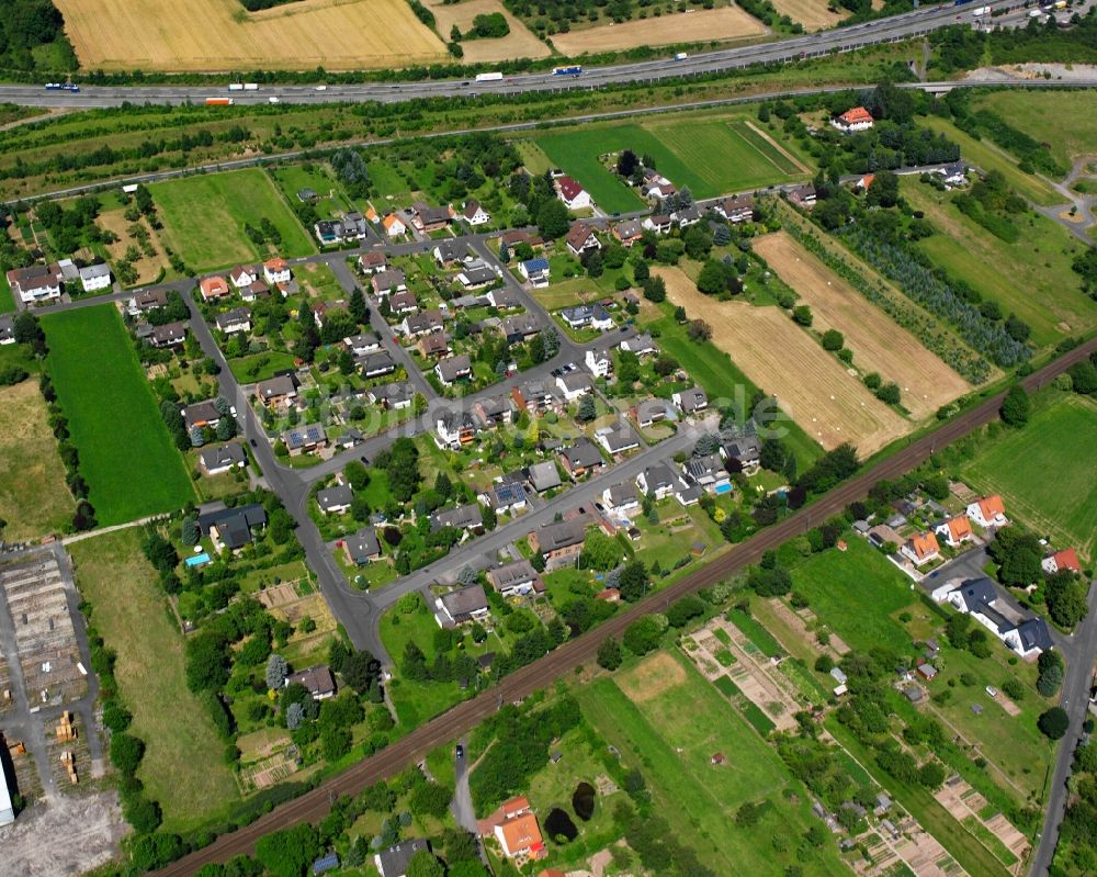 Luftaufnahme Hedemünden - Dorfkern am Feldrand in Hedemünden im Bundesland Niedersachsen, Deutschland