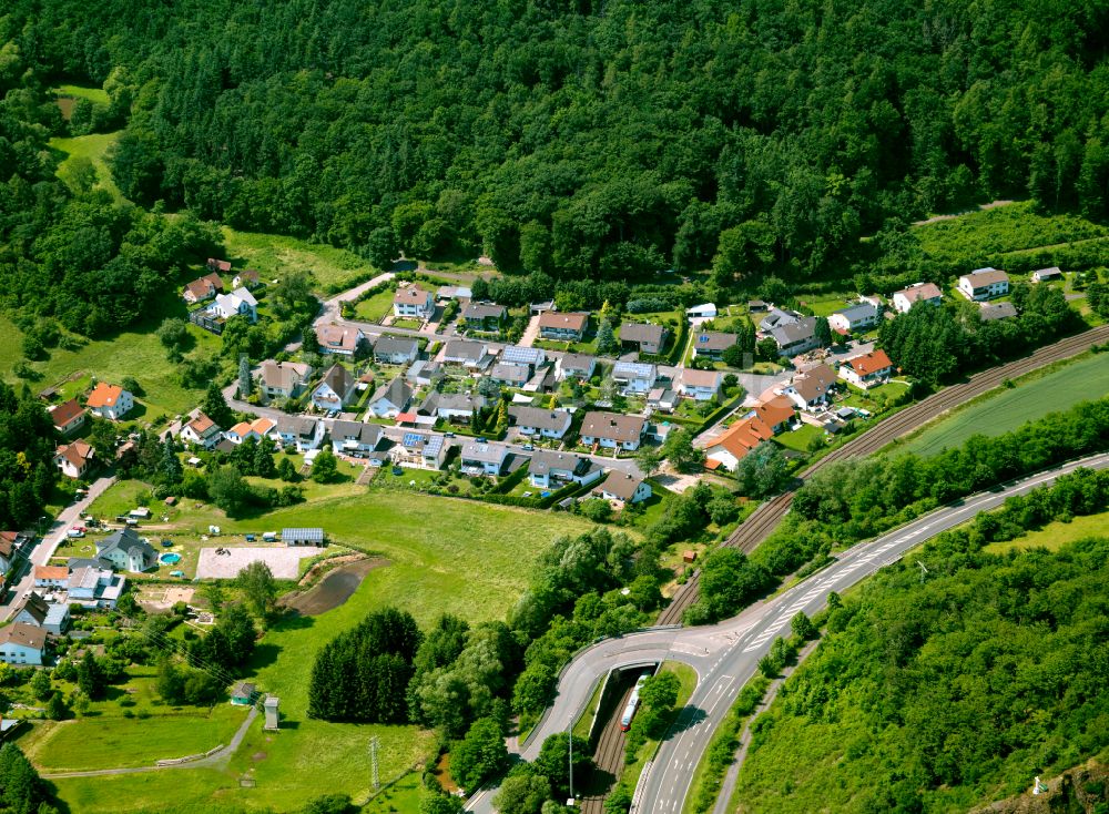 Luftbild Hochstein - Dorfkern am Feldrand in Hochstein im Bundesland Rheinland-Pfalz, Deutschland