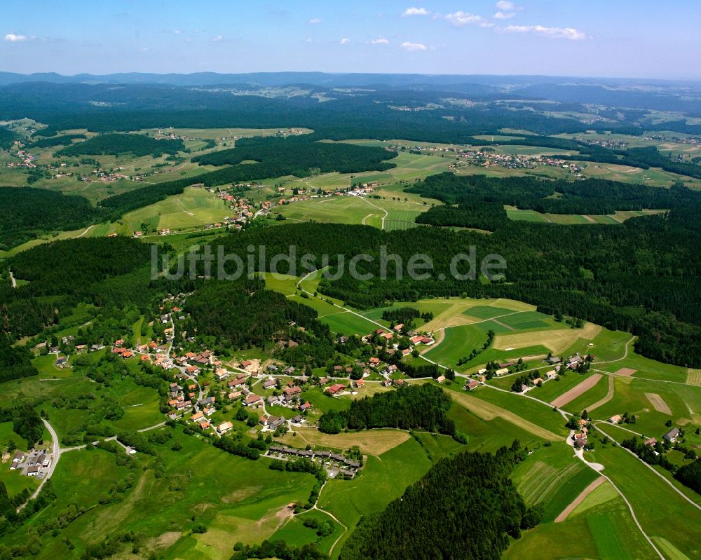 Luftbild Hogschür - Dorfkern am Feldrand in Hogschür im Bundesland Baden-Württemberg, Deutschland