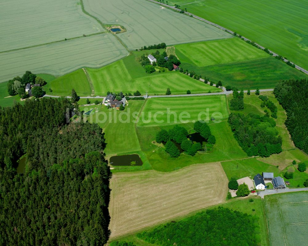 Luftbild Hohenbuch - Dorfkern am Feldrand in Hohenbuch im Bundesland Bayern, Deutschland