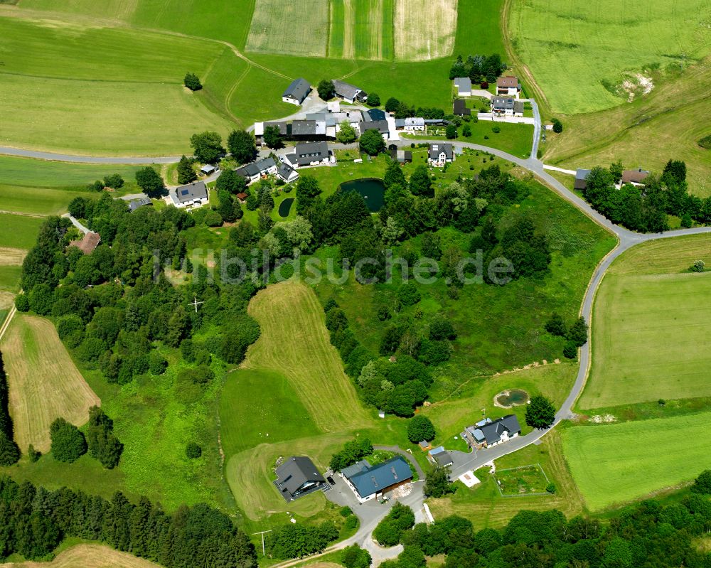 Luftbild Horwagen - Dorfkern am Feldrand in Horwagen im Bundesland Bayern, Deutschland
