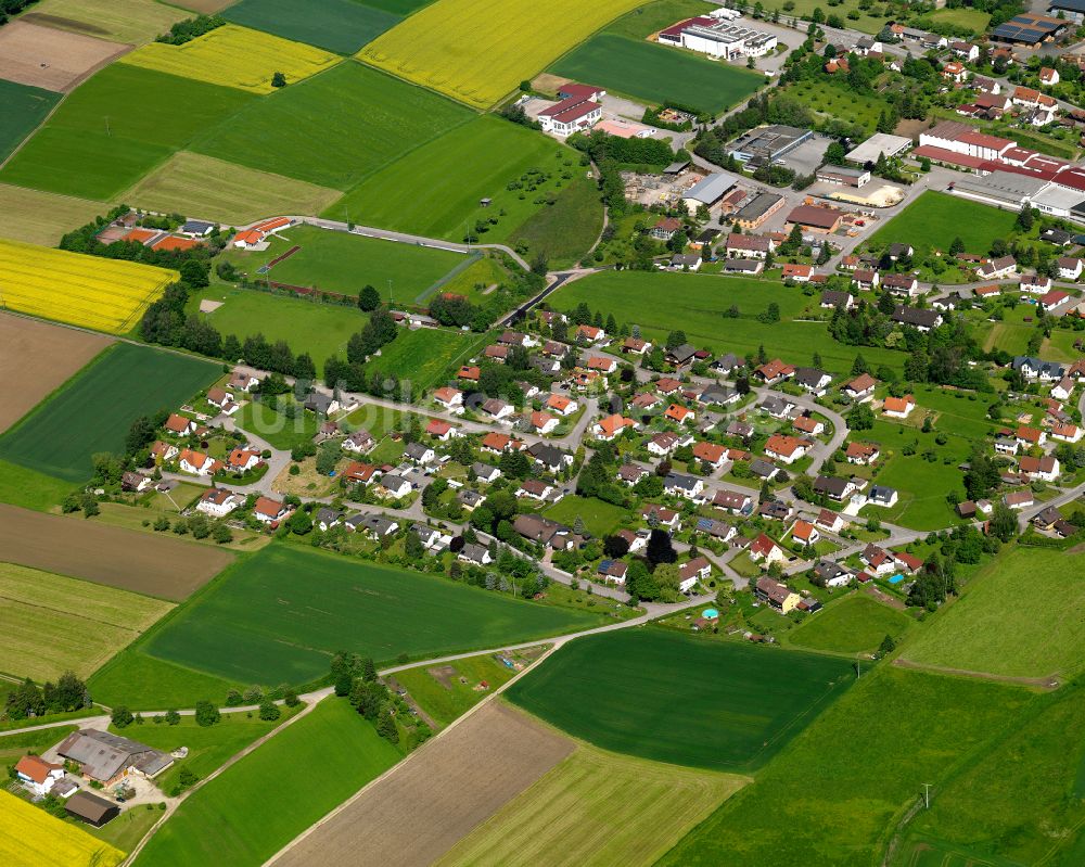 Luftbild Hörenhausen - Dorfkern am Feldrand in Hörenhausen im Bundesland Baden-Württemberg, Deutschland