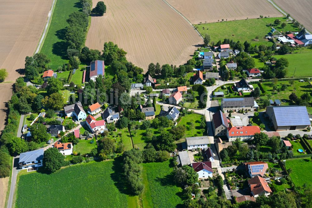 Luftaufnahme Kertschütz - Dorfkern am Feldrand in Kertschütz im Bundesland Thüringen, Deutschland