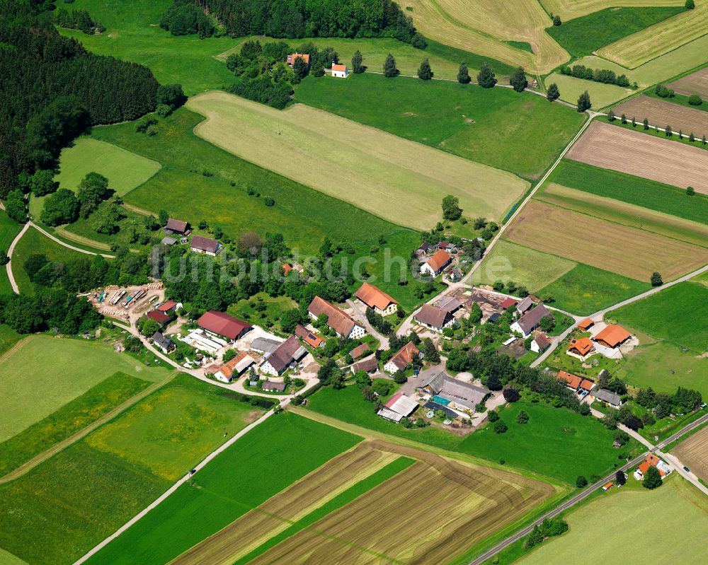 Luftbild Kronwinkel - Dorfkern am Feldrand in Kronwinkel im Bundesland Baden-Württemberg, Deutschland