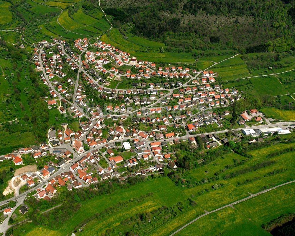 Luftbild Lauterstein - Dorfkern am Feldrand in Lauterstein im Bundesland Baden-Württemberg, Deutschland