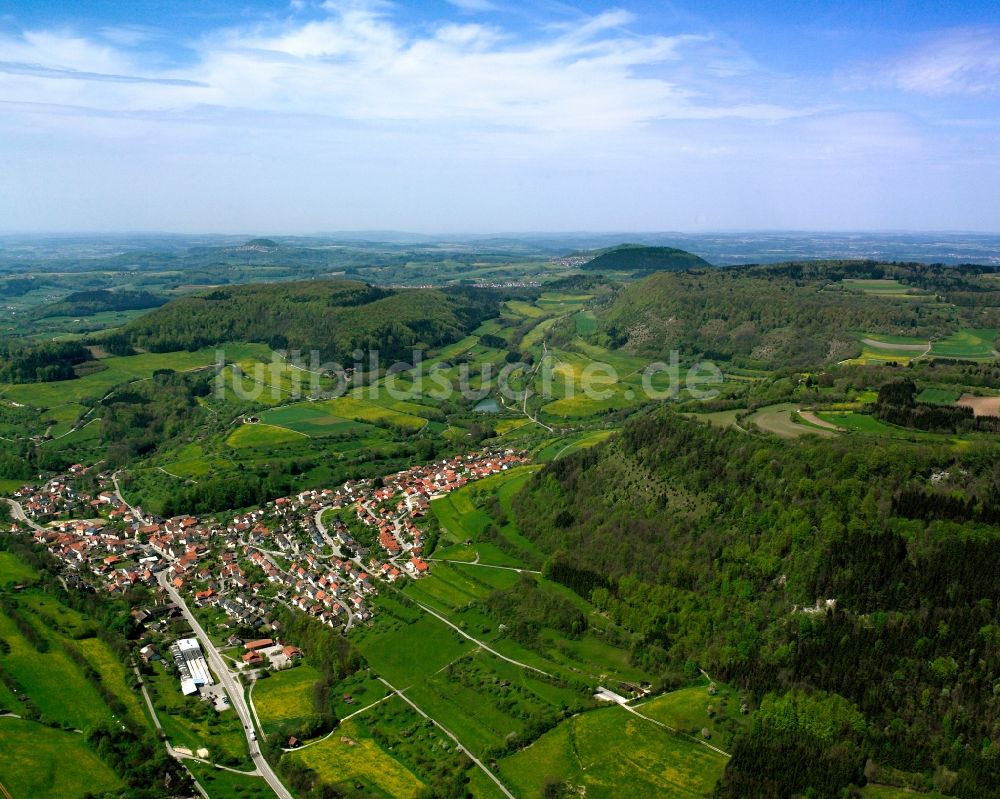 Luftaufnahme Lauterstein - Dorfkern am Feldrand in Lauterstein im Bundesland Baden-Württemberg, Deutschland