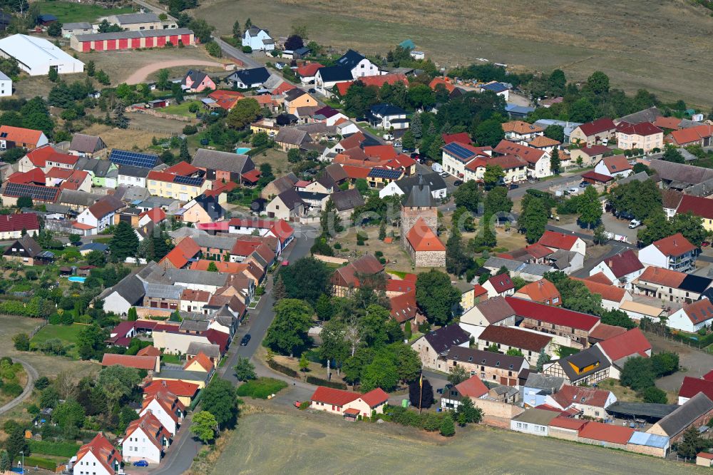 Luftbild Linthe - Dorfkern am Feldrand in Linthe im Bundesland Brandenburg, Deutschland