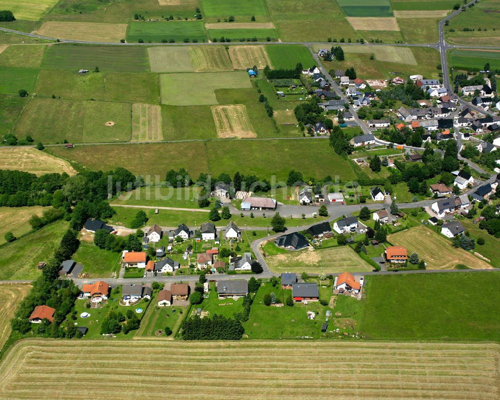 Luftbild Münchhausen - Dorfkern am Feldrand in Münchhausen im Bundesland Hessen, Deutschland