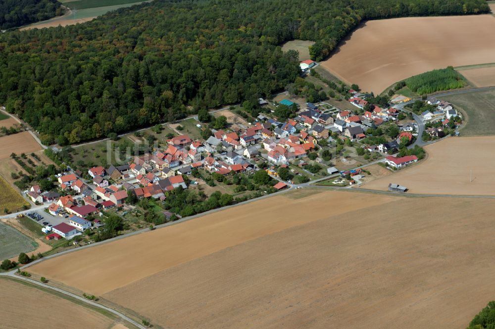 Luftbild Neubessingen - Dorfkern am Feldrand in Neubessingen im Bundesland Bayern, Deutschland