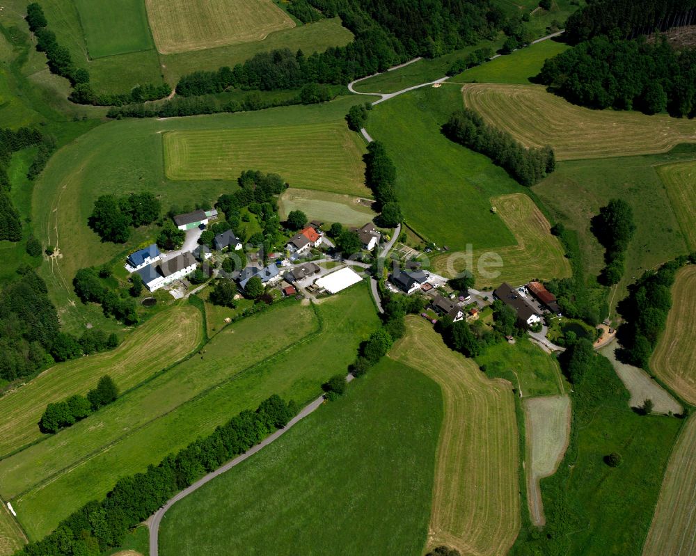 Luftaufnahme Neuenhaus - Dorfkern am Feldrand in Neuenhaus im Bundesland Nordrhein-Westfalen, Deutschland