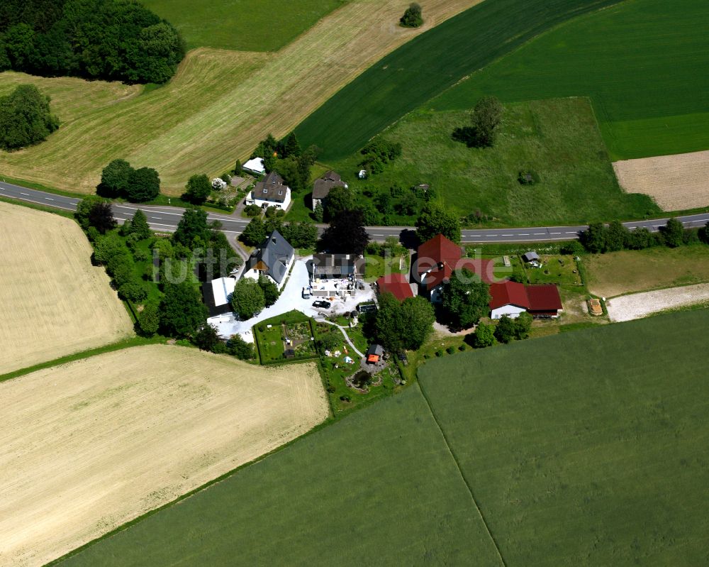 Neuenhaus von oben - Dorfkern am Feldrand in Neuenhaus im Bundesland Nordrhein-Westfalen, Deutschland