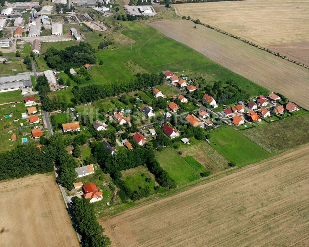 Luftbild Neuschönstedt - Dorfkern am Feldrand in Neuschönstedt im Bundesland Thüringen, Deutschland
