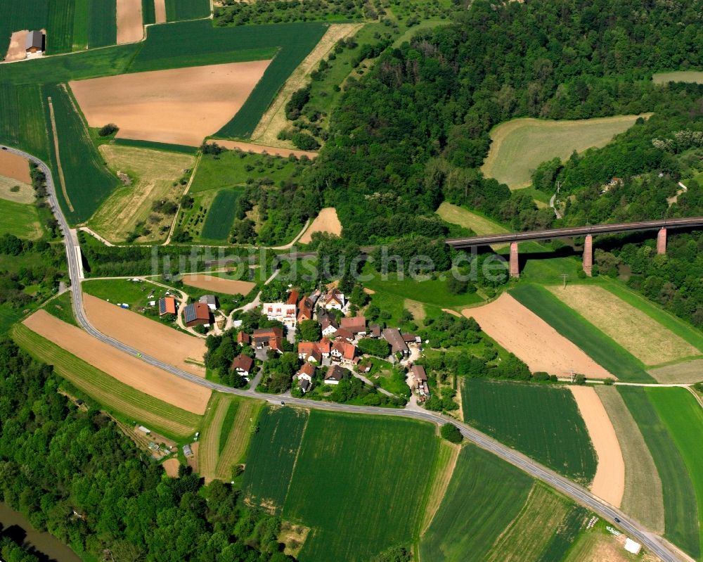 Luftbild Neustadt - Dorfkern am Feldrand in Neustadt im Bundesland Baden-Württemberg, Deutschland
