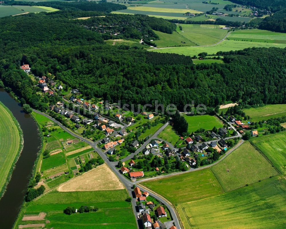 Luftbild Oberode - Dorfkern am Feldrand in Oberode im Bundesland Niedersachsen, Deutschland