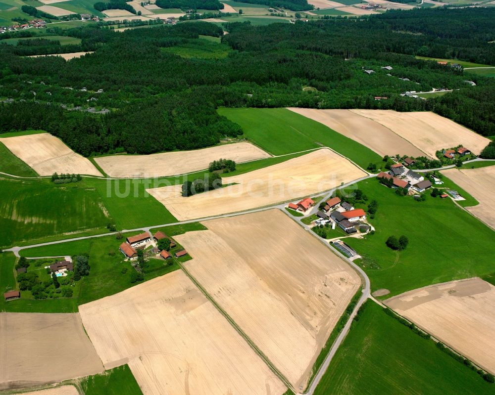 Luftbild Ortholbing - Dorfkern am Feldrand in Ortholbing im Bundesland Bayern, Deutschland