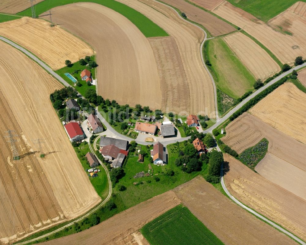 Luftbild Otterswang - Dorfkern am Feldrand in Otterswang im Bundesland Baden-Württemberg, Deutschland