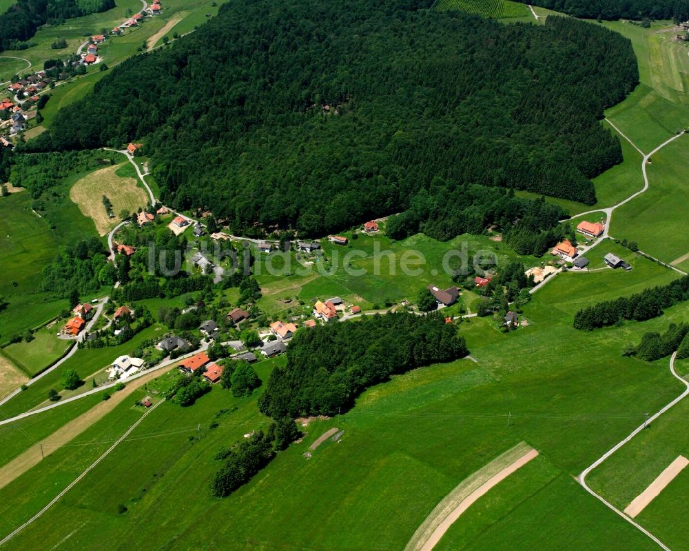 Luftbild Rickenbach - Dorfkern am Feldrand in Rickenbach im Bundesland Baden-Württemberg, Deutschland